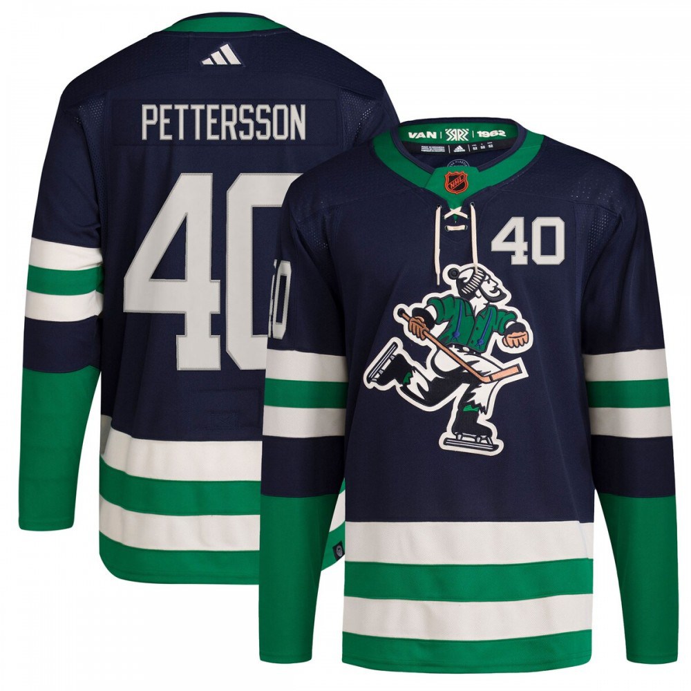 Elias Pettersson Vancouver Canucks adidas Reverse Retro 2.0 Authentic Player Jersey - Navy-Pro Kit Vault | Brand New 26/27 Sports Jerseys